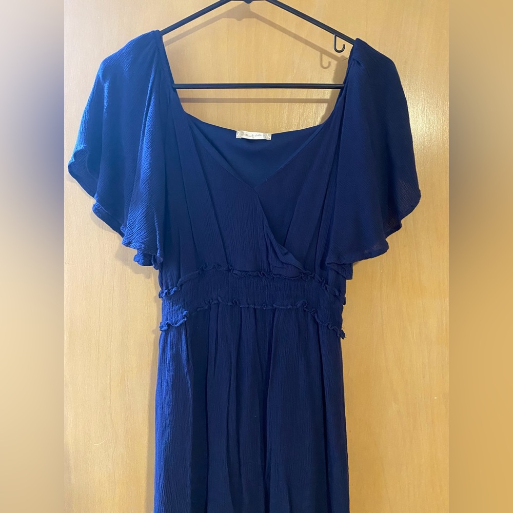 Navy blue mini dress